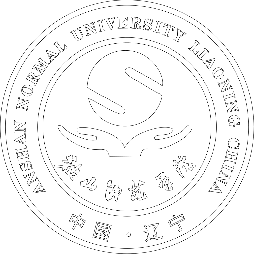 鞍山师范学院校徽轮廓图