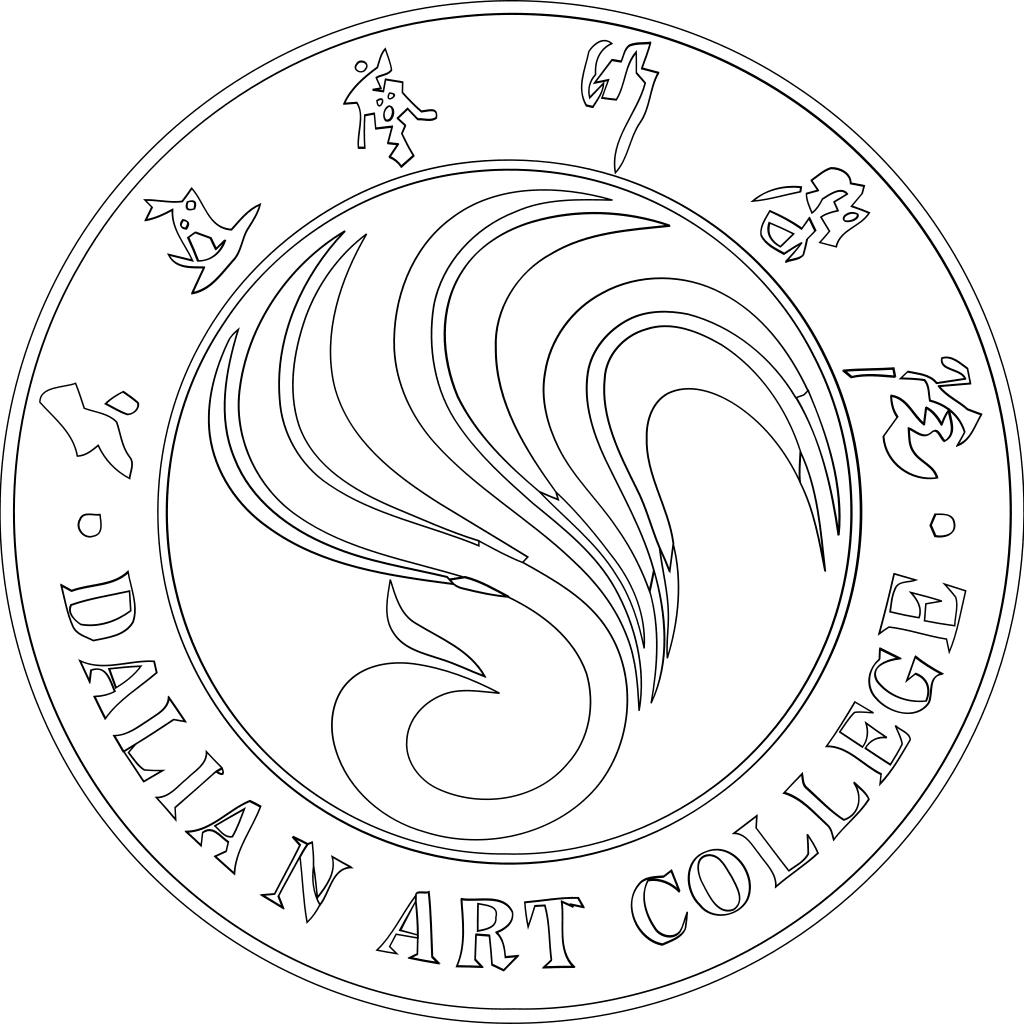 大连艺术学院校徽轮廓图