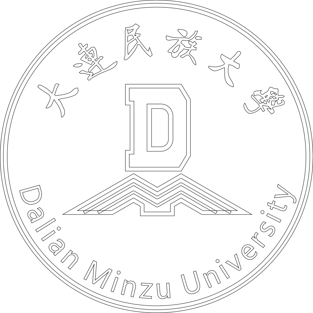 大连民族大学校徽轮廓图