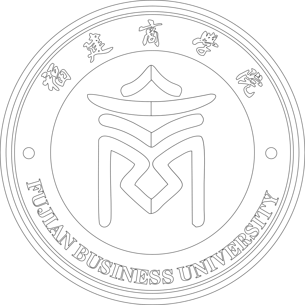 福建商学院校徽轮廓图