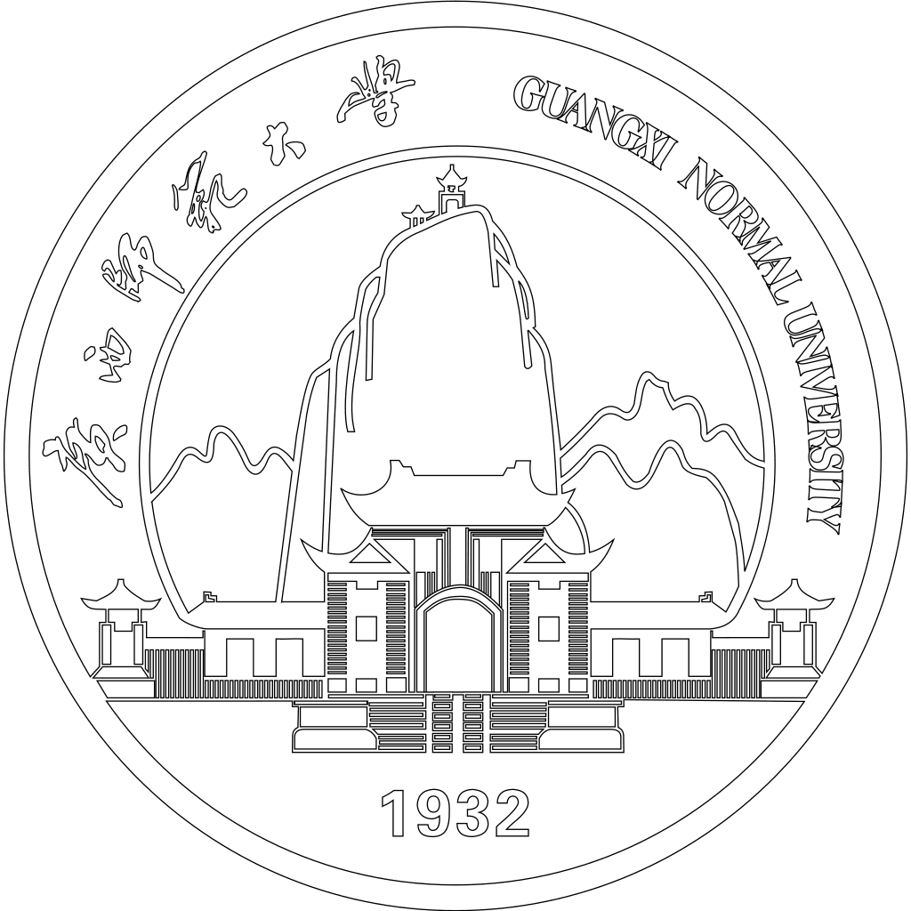 广西师范大学校徽轮廓图