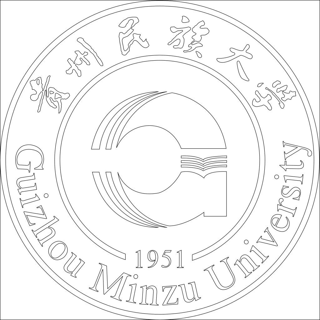 贵州民族大学校徽轮廓图