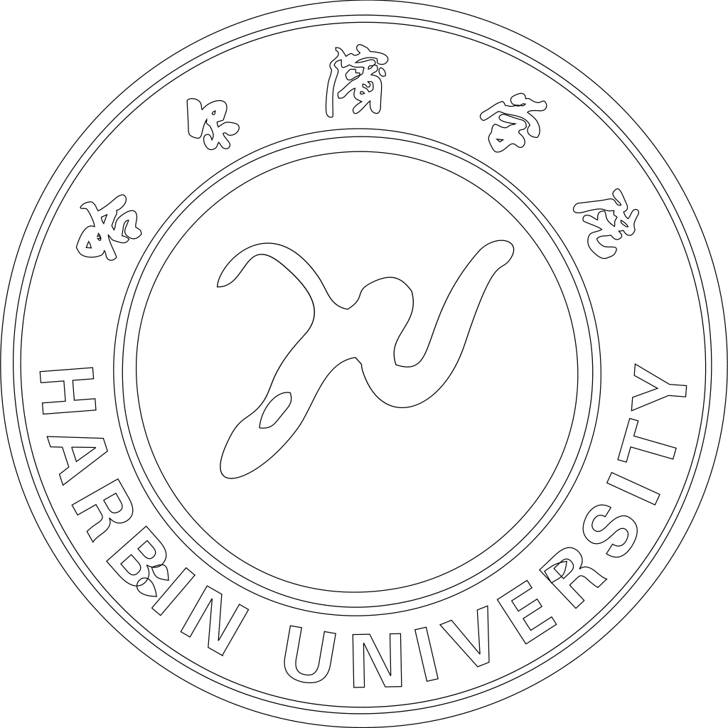 哈尔滨学院校徽轮廓图