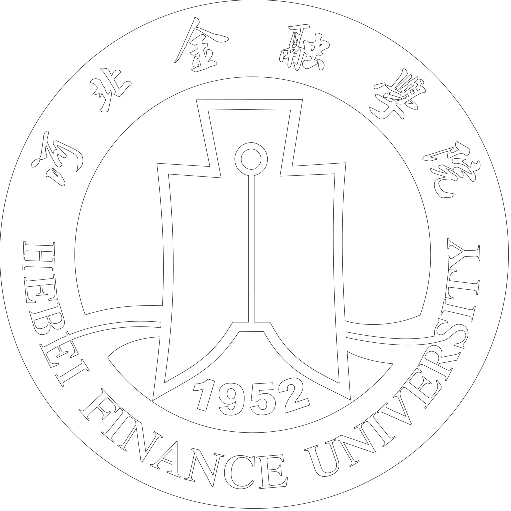河北金融学院校徽轮廓图