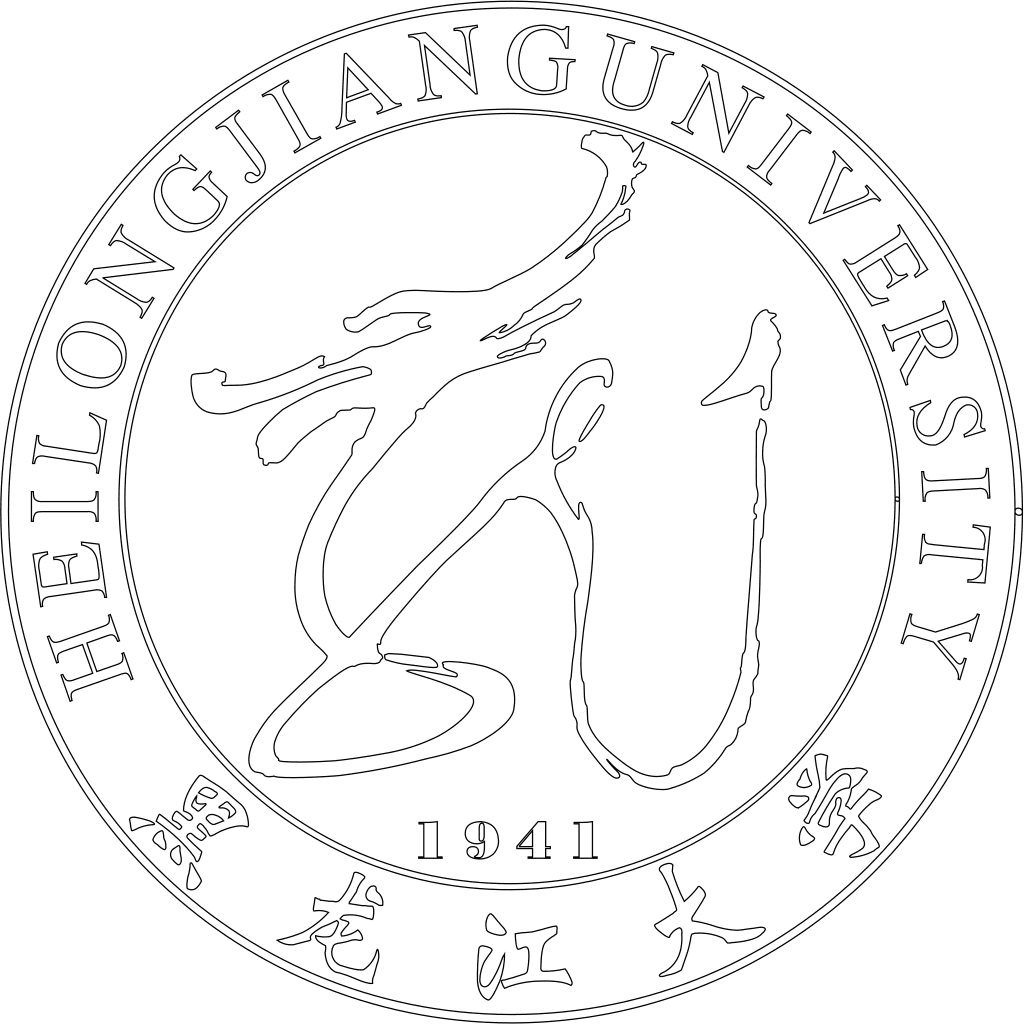 黑龙江大学校徽轮廓图