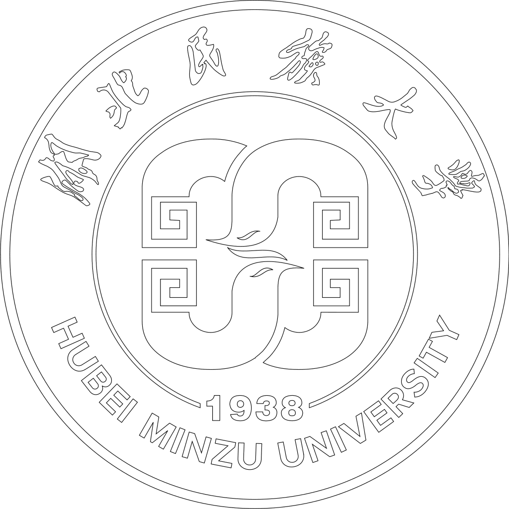 湖北民族大学校徽轮廓图