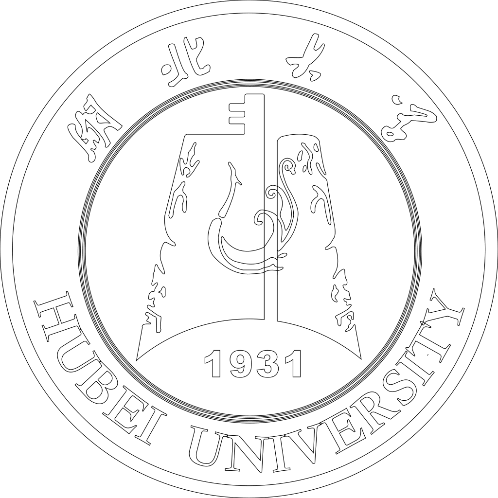 湖北大学校徽轮廓图