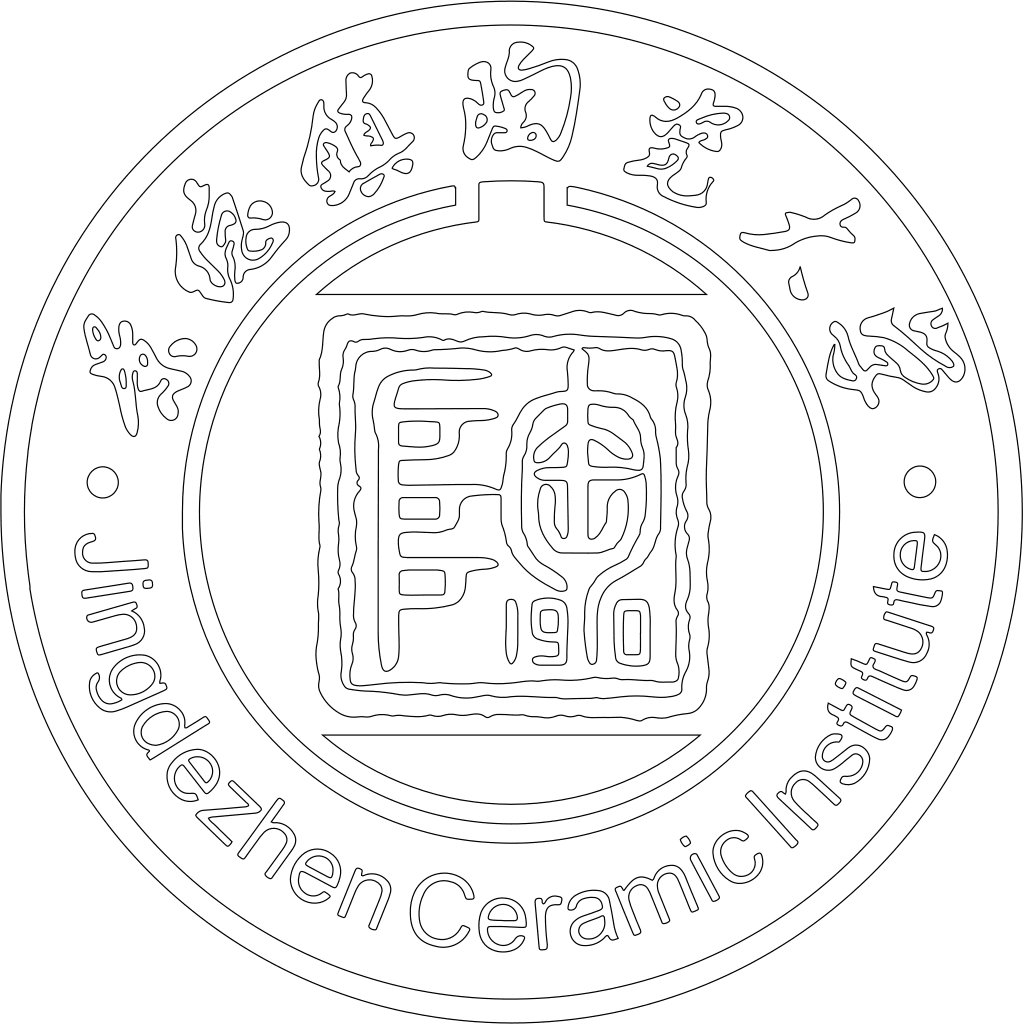 景德镇陶瓷大学校徽轮廓图