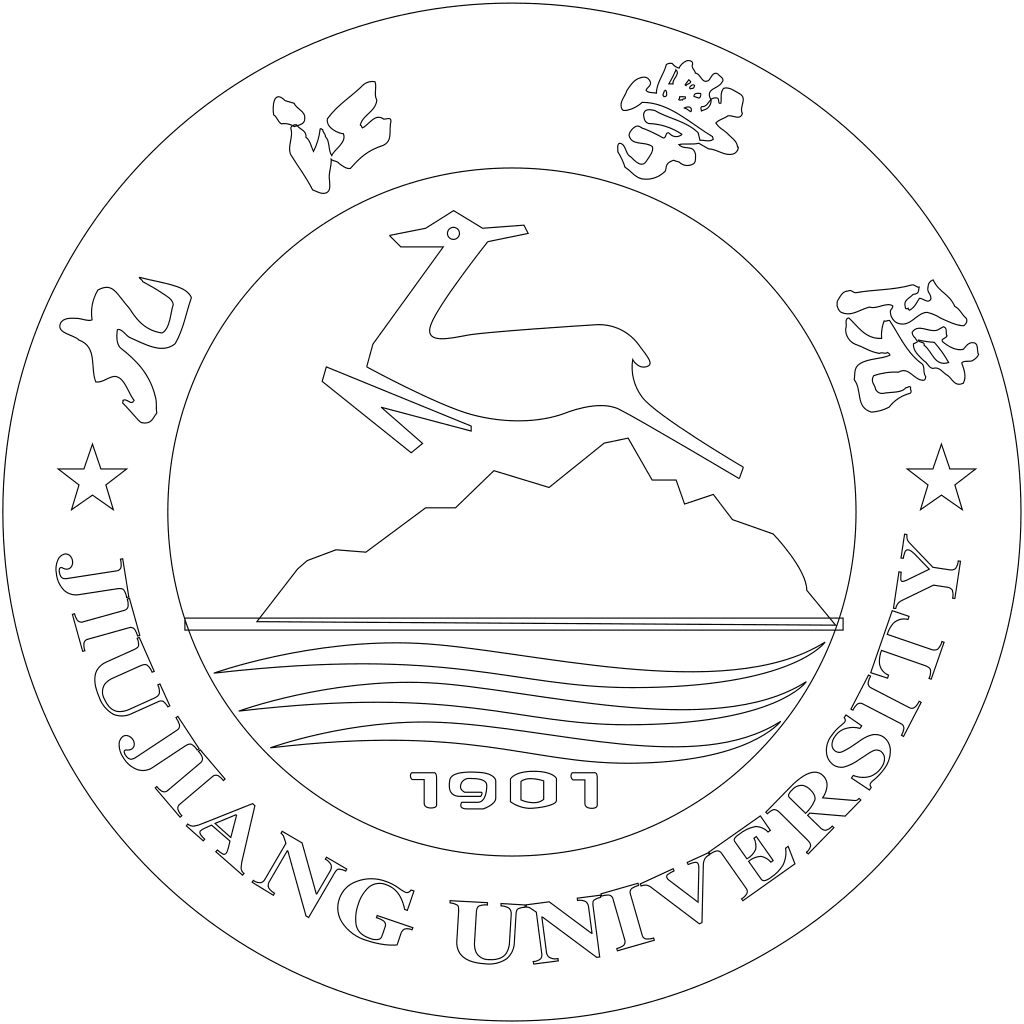 九江学院校徽轮廓图