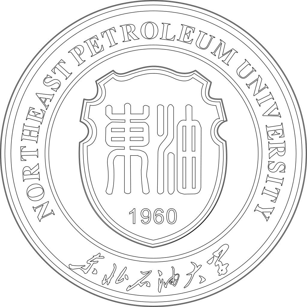 东北石油大学校徽轮廓图