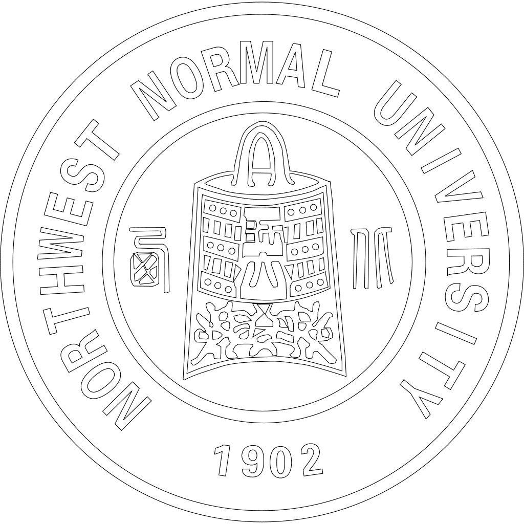 西北师范大学校徽轮廓图