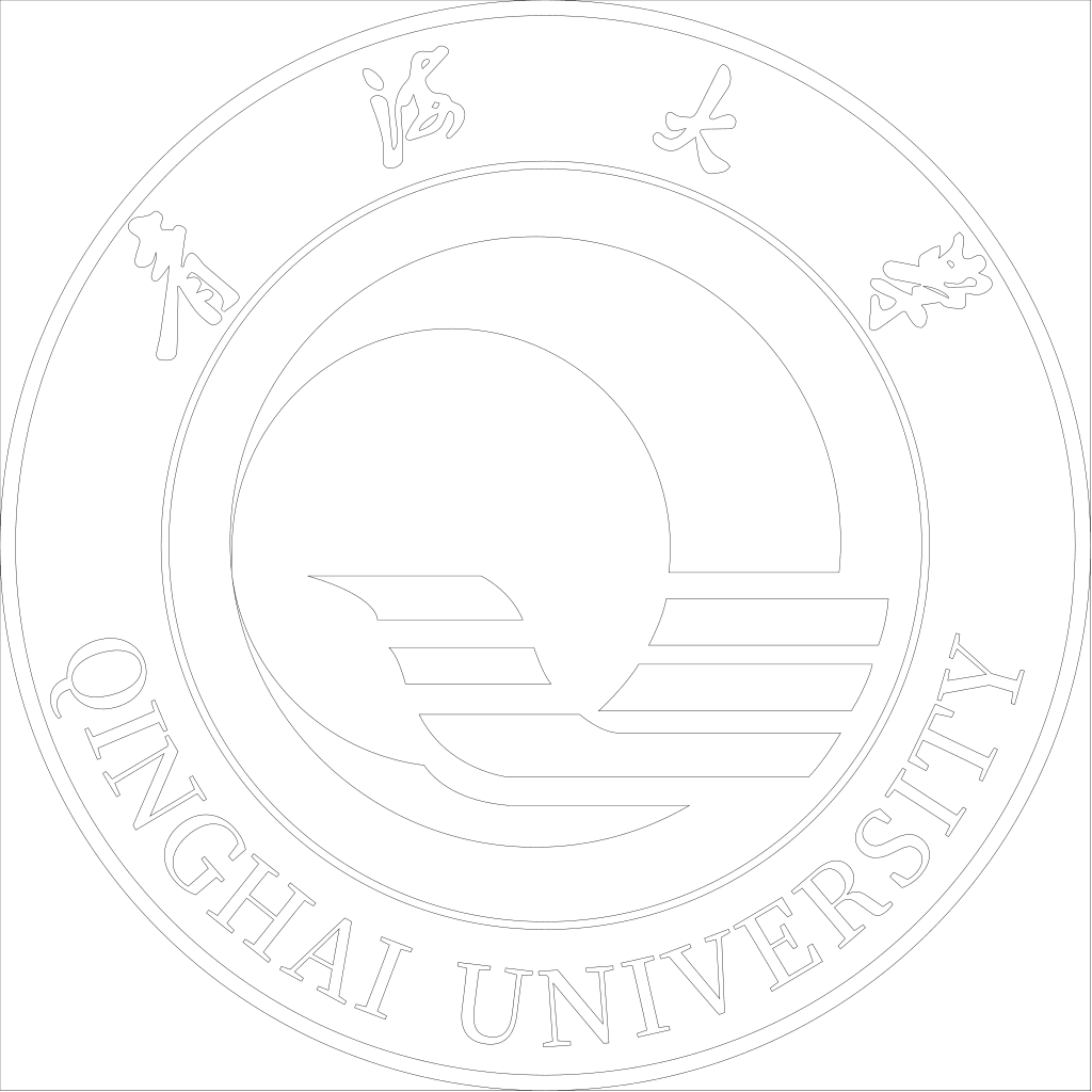 青海大学校徽轮廓图
