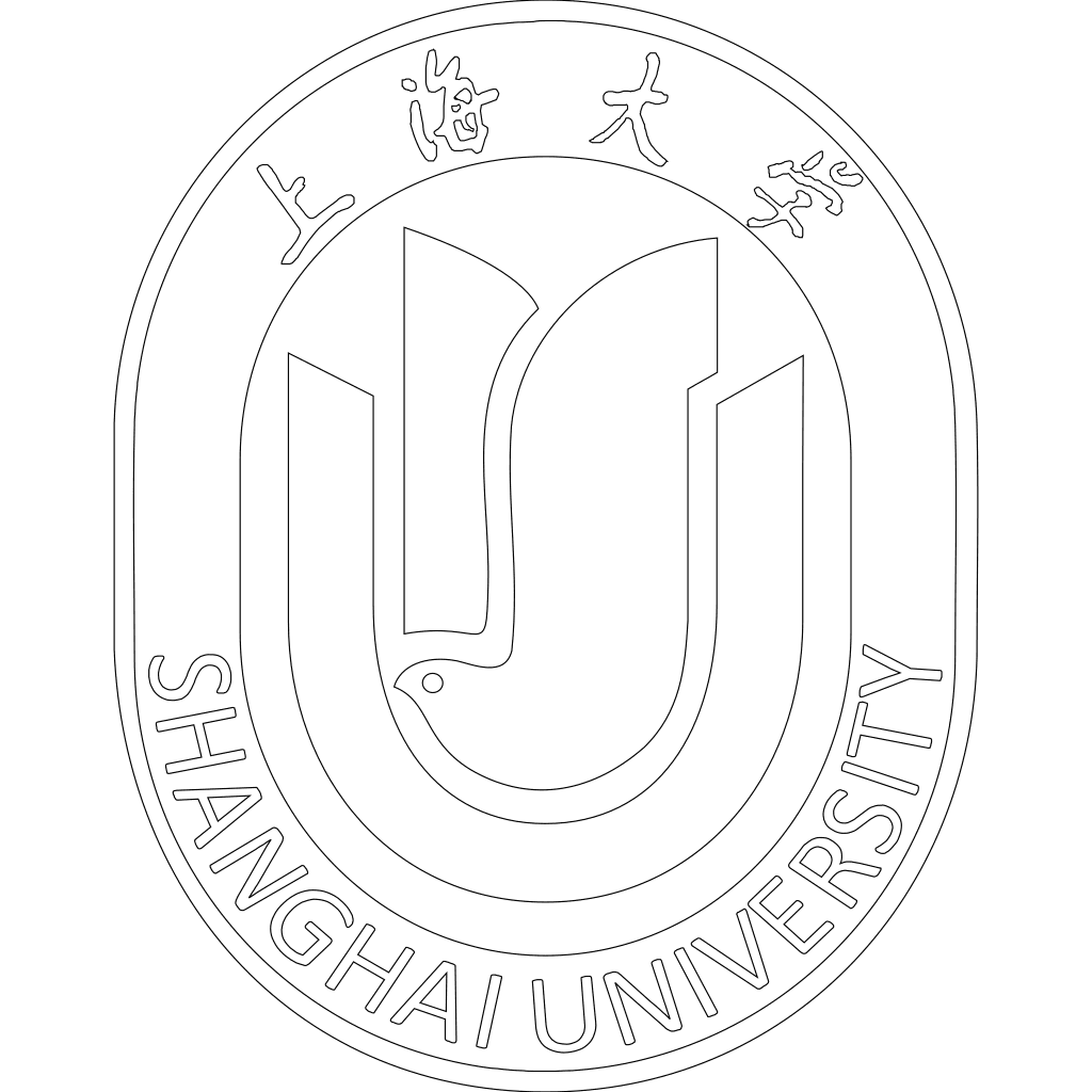 上海大学校徽轮廓图