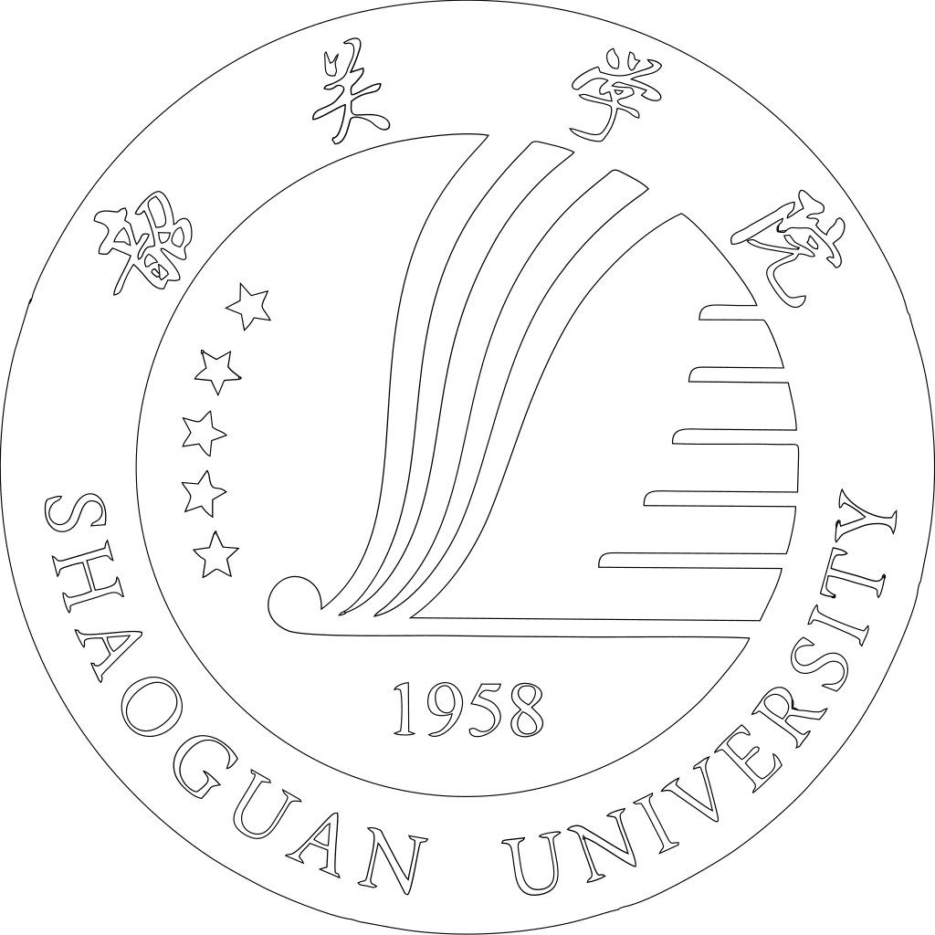 韶关学院校徽轮廓图