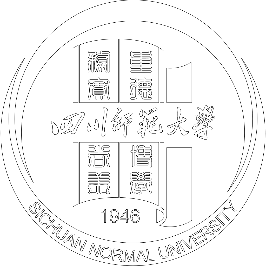 四川师范大学校徽轮廓图