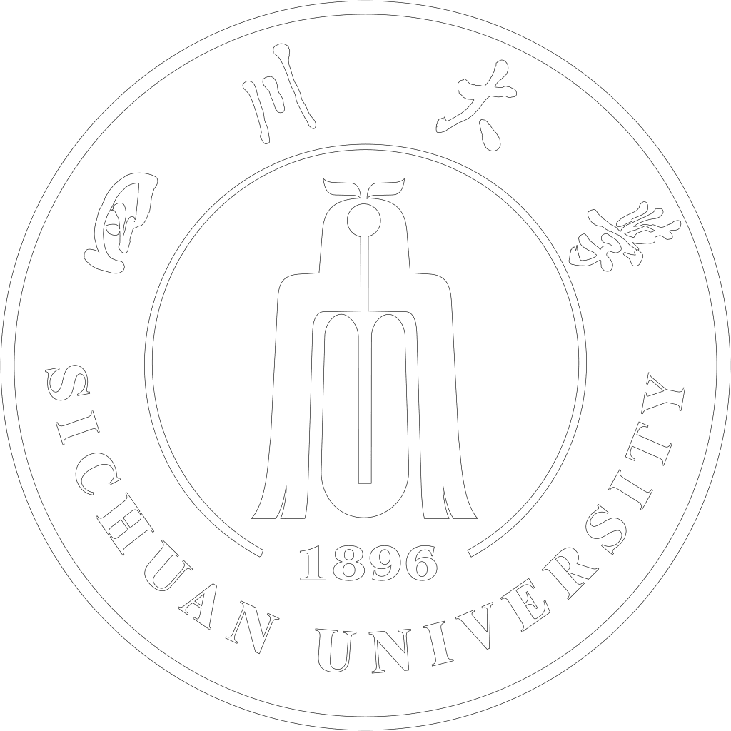 四川大学校徽轮廓图