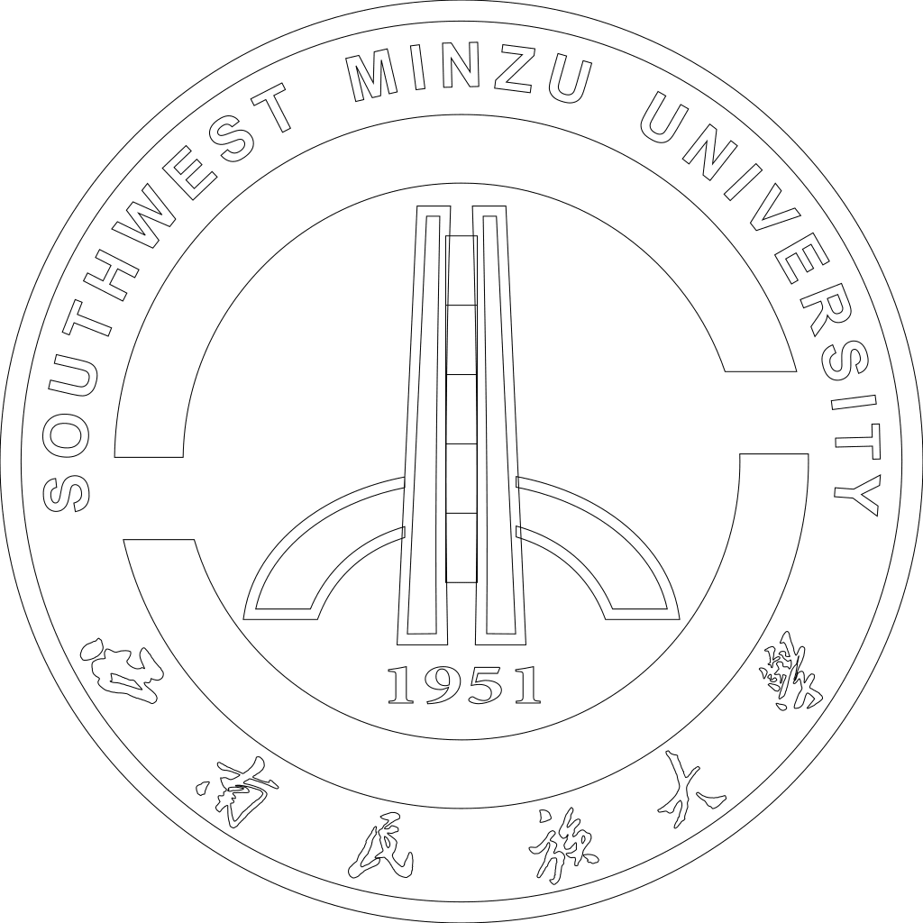 西南民族大学校徽轮廓图