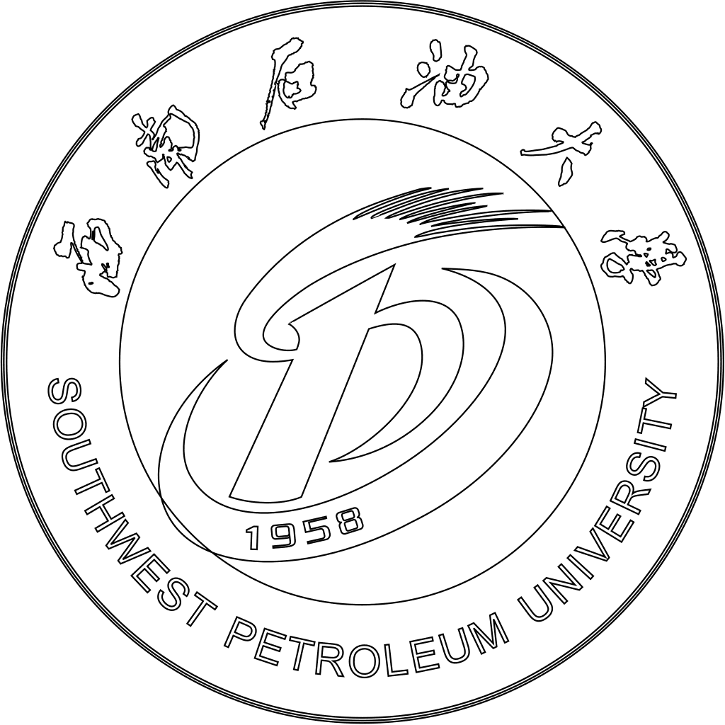 西南石油大学校徽轮廓图