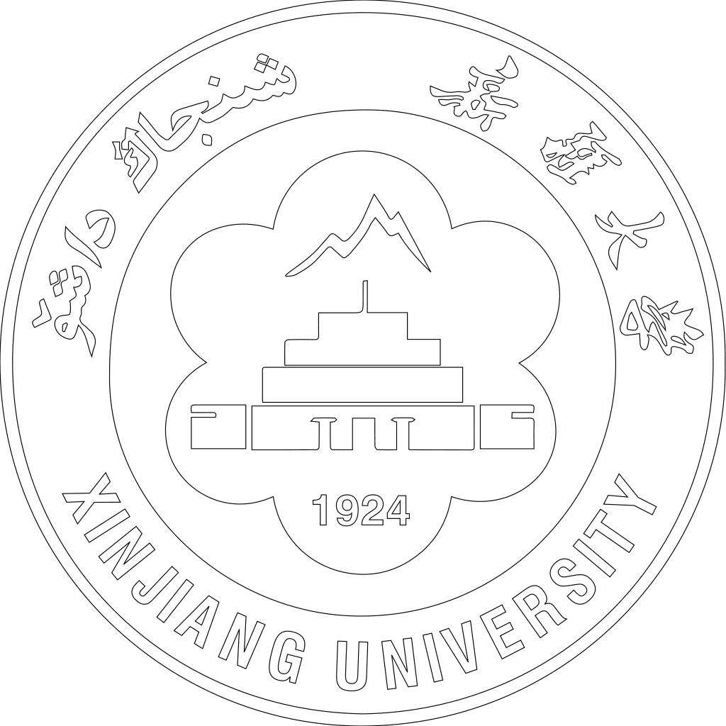 新疆大学校徽轮廓图