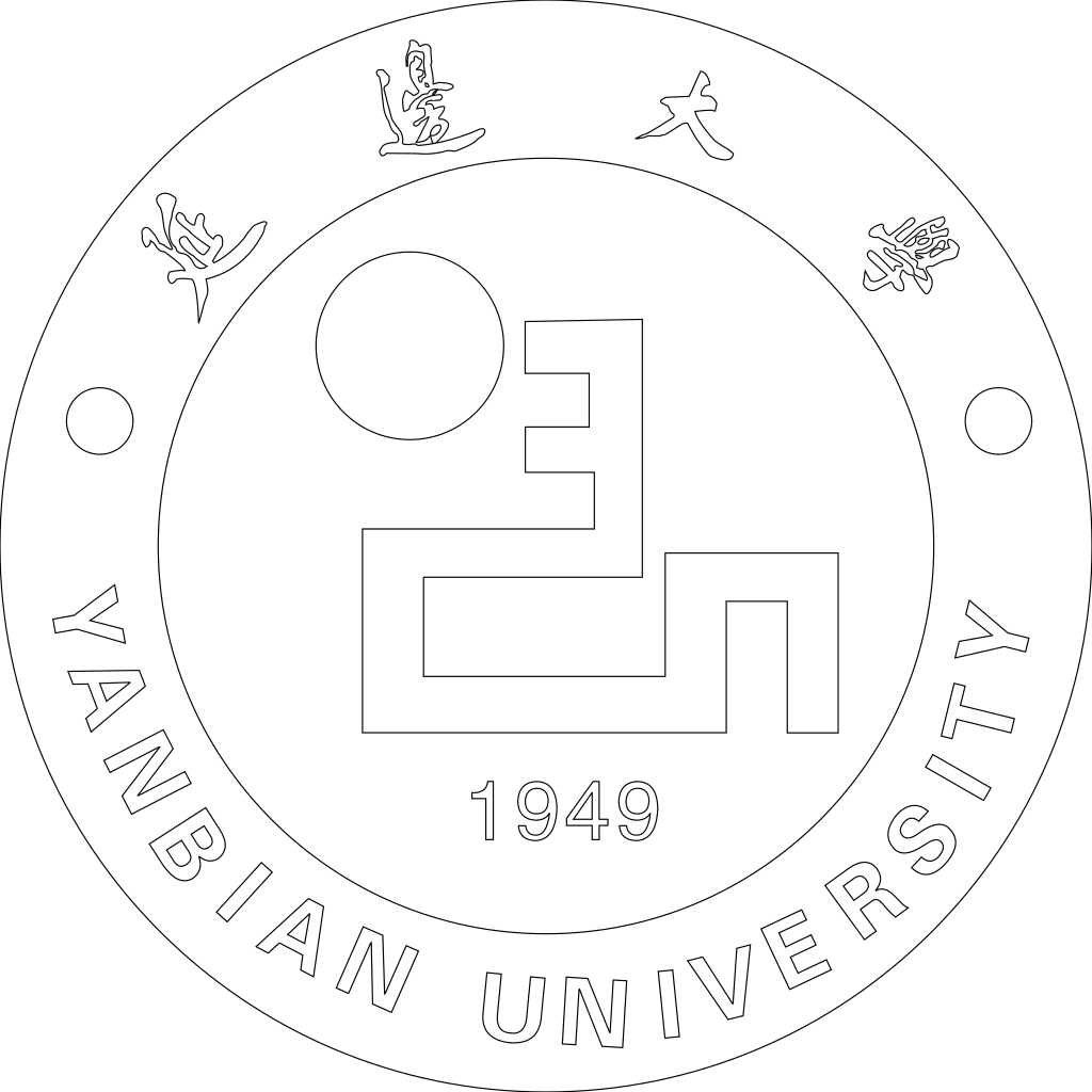 延边大学校徽轮廓图