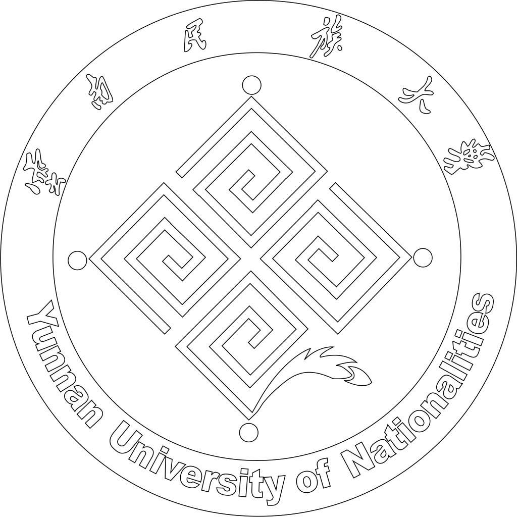 云南民族大学校徽轮廓图