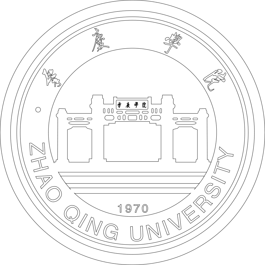 肇庆学院校徽轮廓图