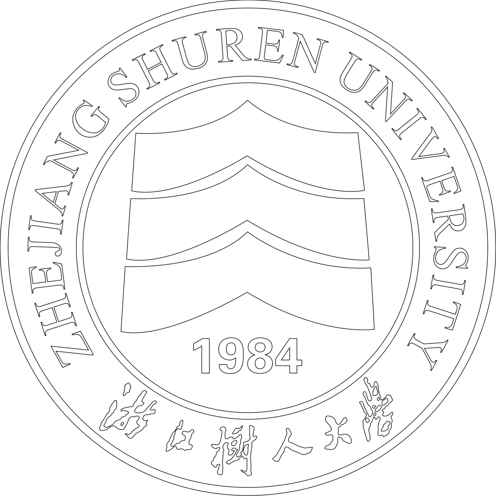 浙江树人学院校徽轮廓图